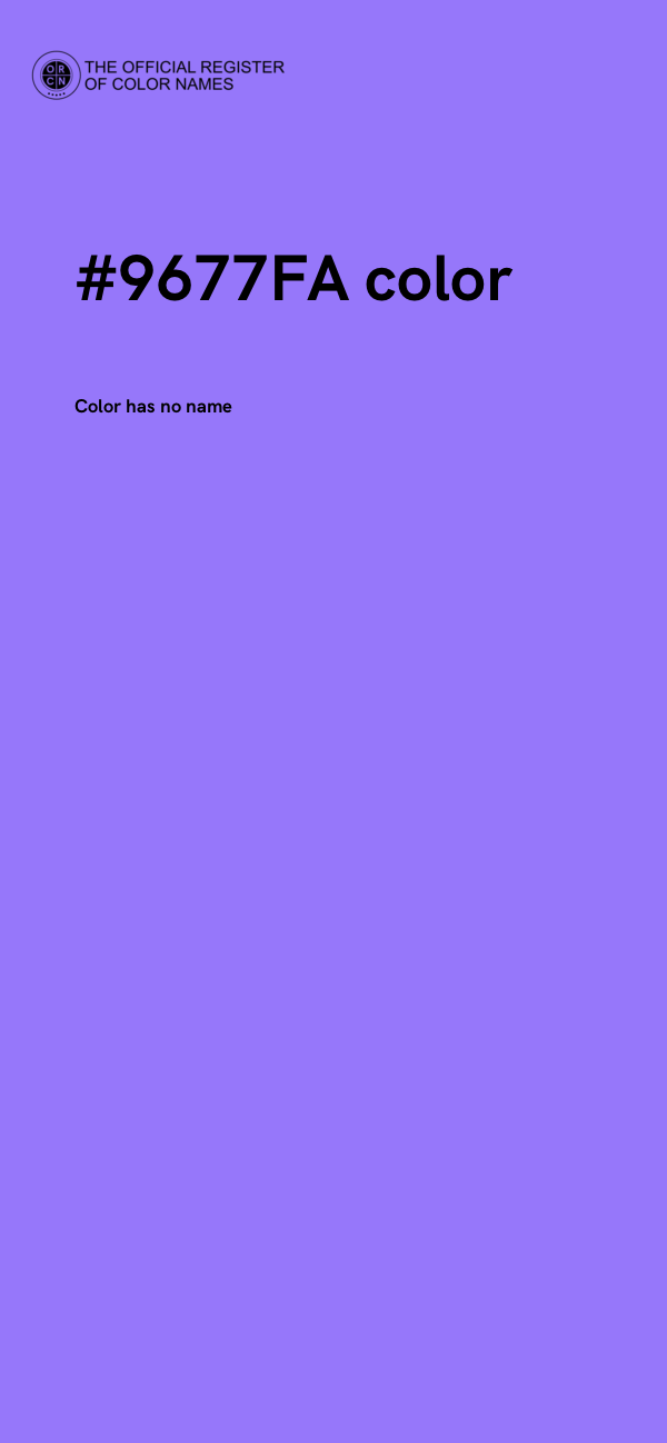 #9677FA color image