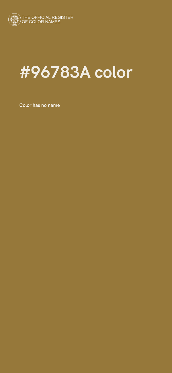 #96783A color image