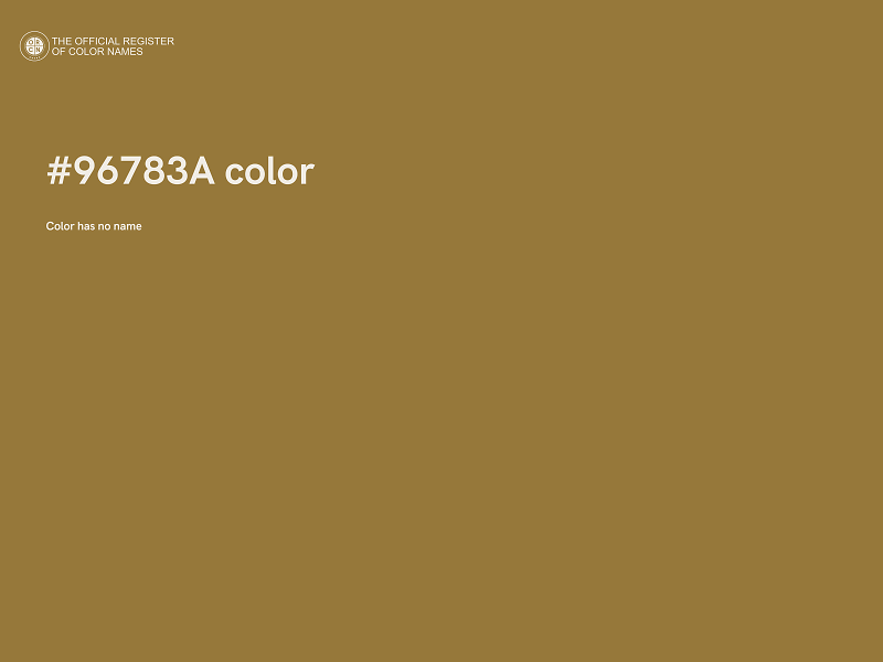 #96783A color image