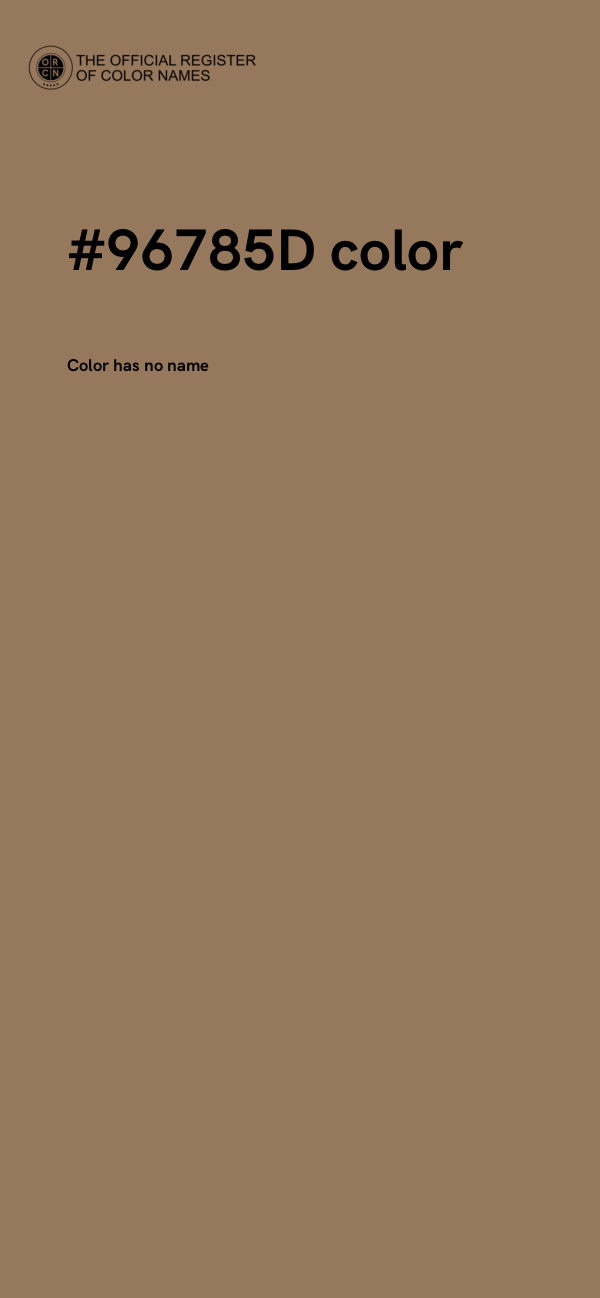 #96785D color image