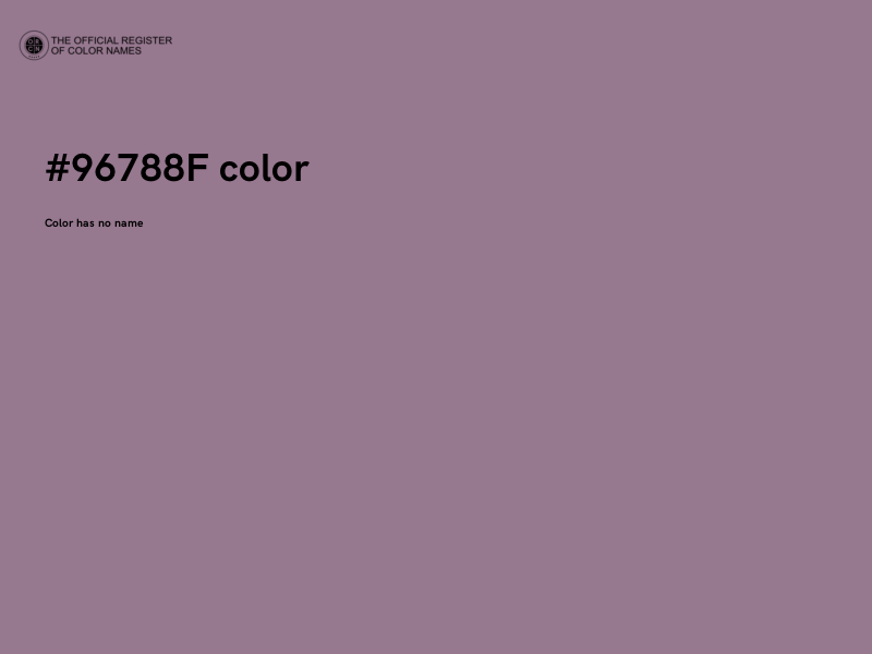 #96788F color image