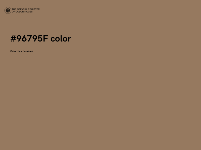 #96795F color image