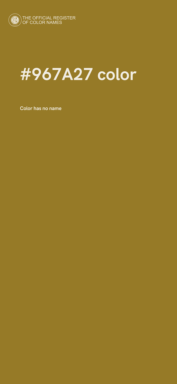 #967A27 color image