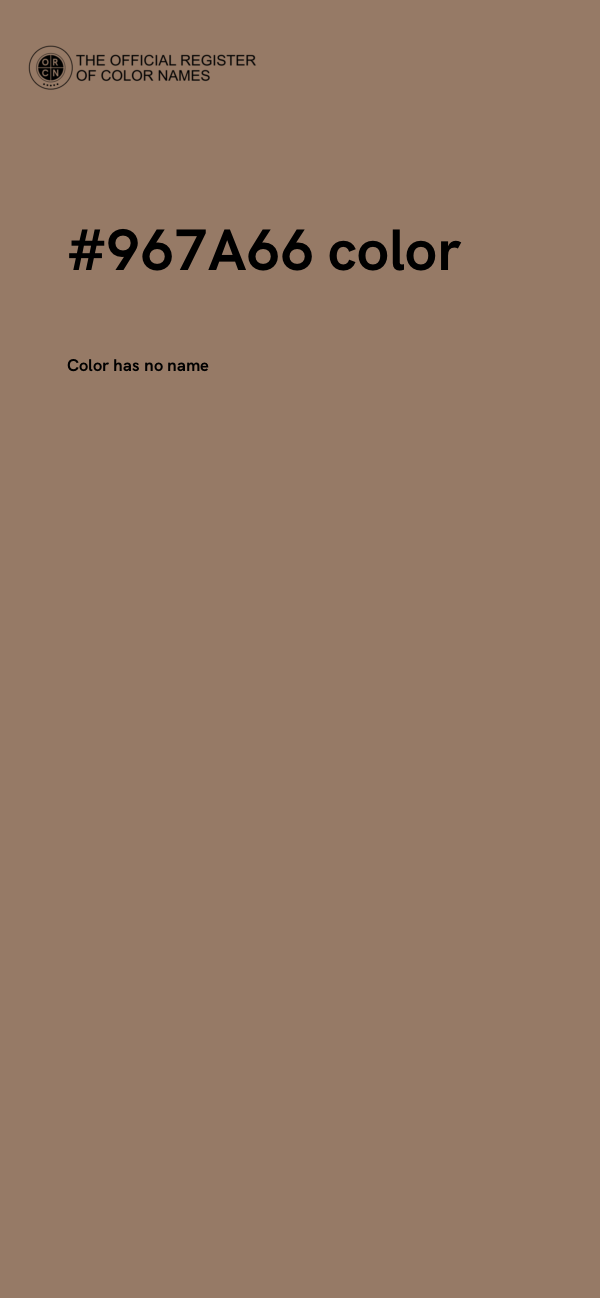 #967A66 color image
