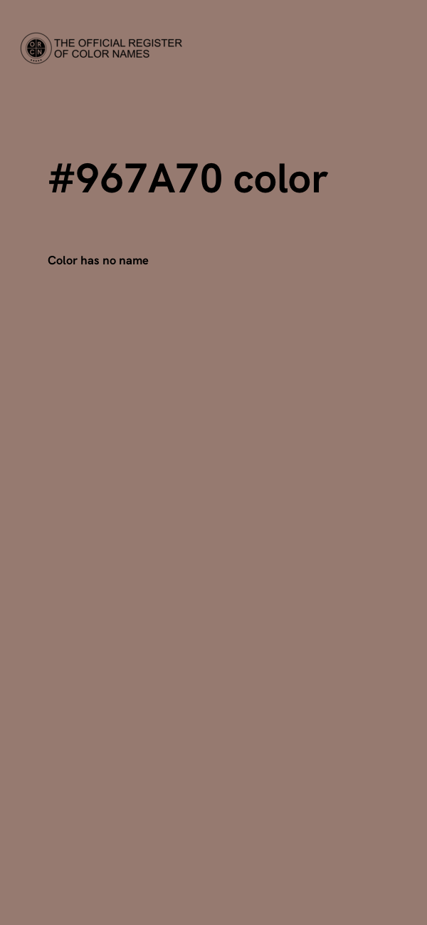 #967A70 color image
