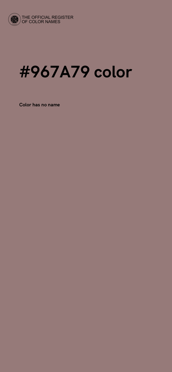 #967A79 color image