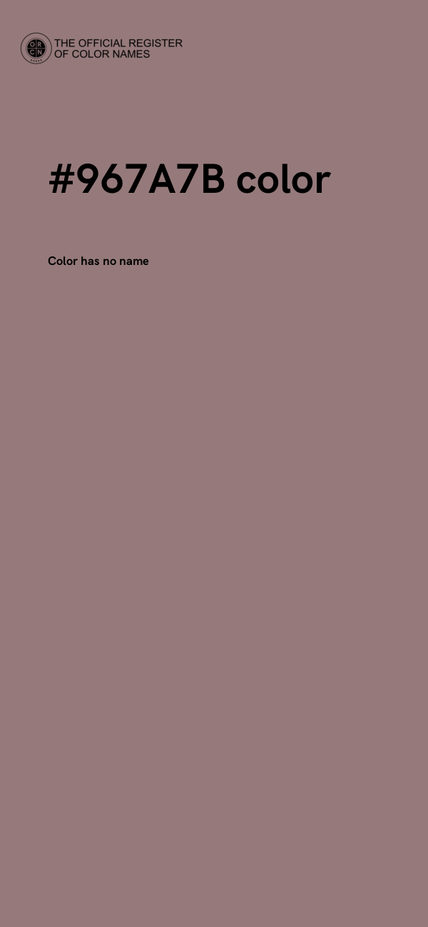 #967A7B color image
