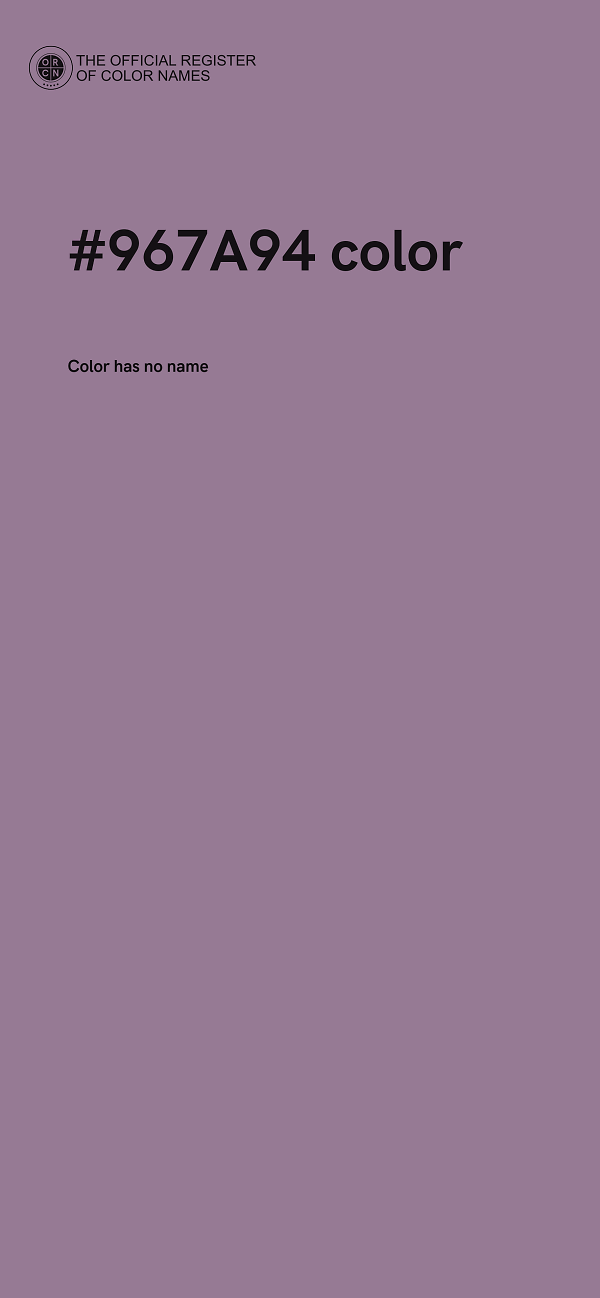 #967A94 color image