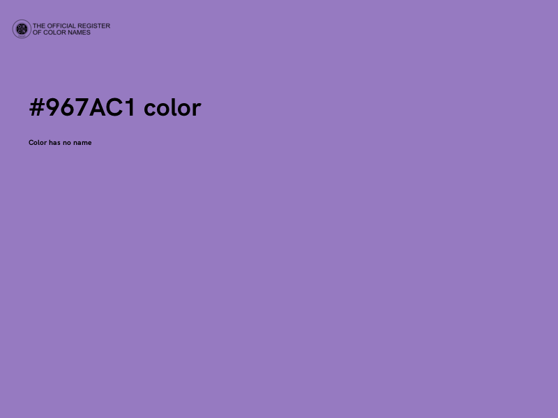#967AC1 color image