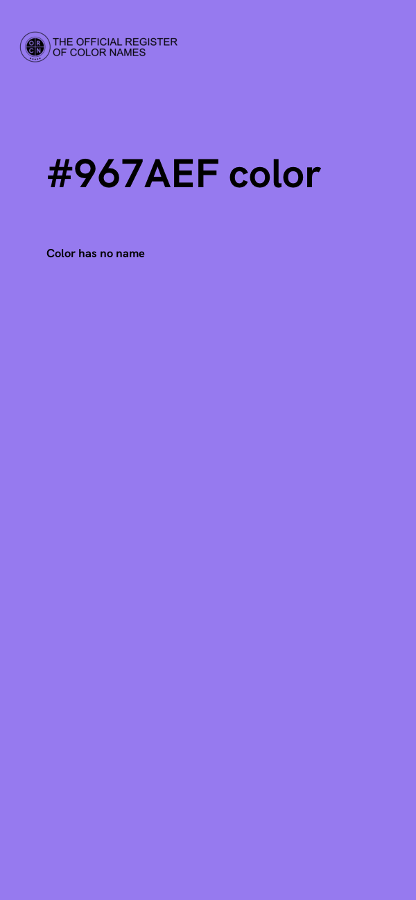 #967AEF color image