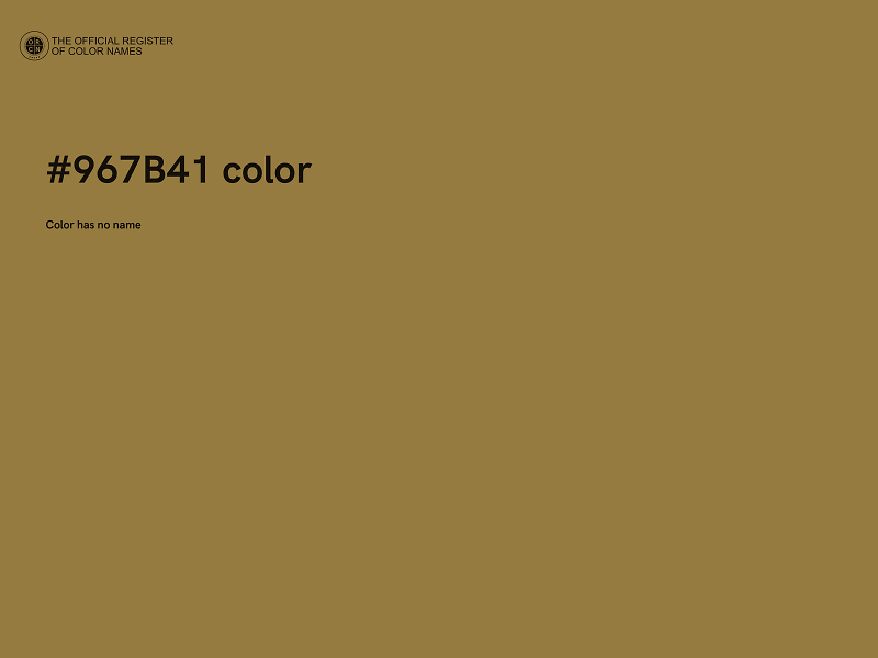 #967B41 color image
