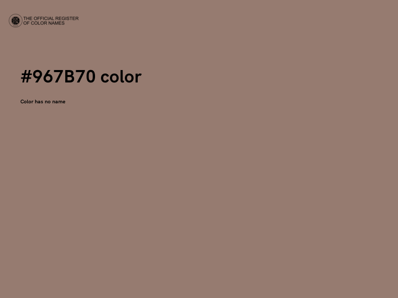 #967B70 color image