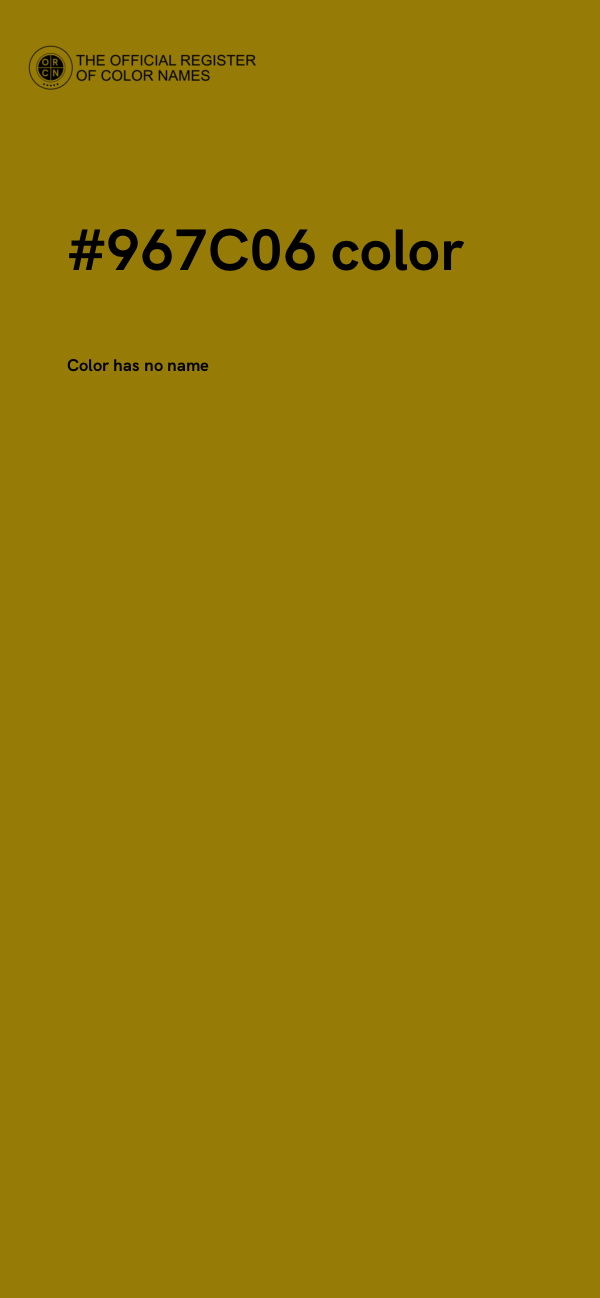 #967C06 color image