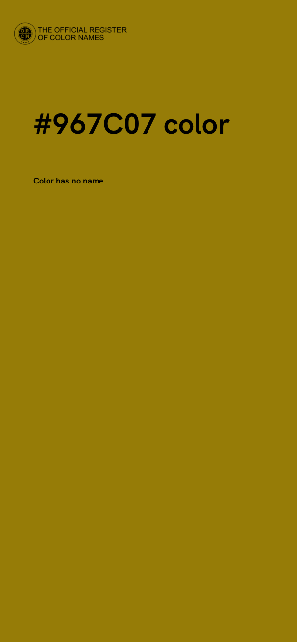 #967C07 color image