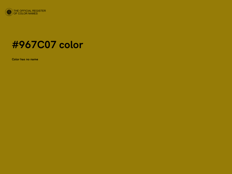 #967C07 color image