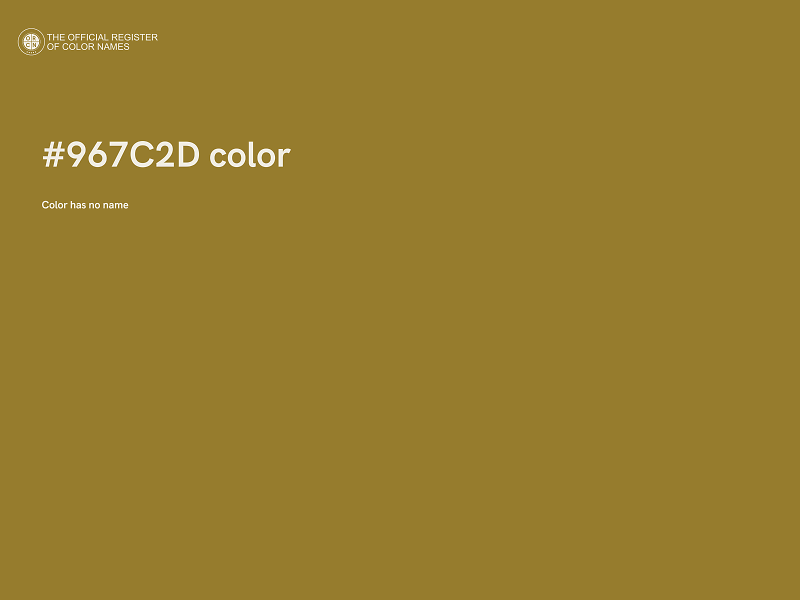 #967C2D color image