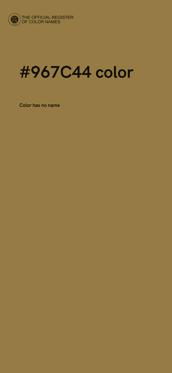 #967C44 color image