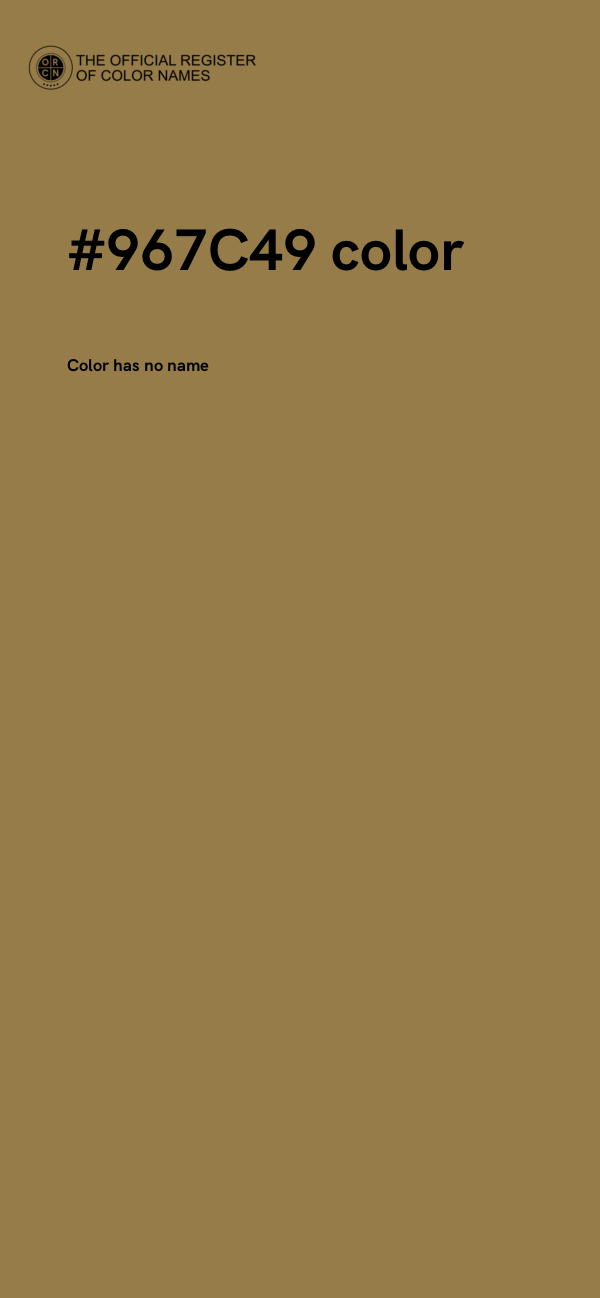 #967C49 color image