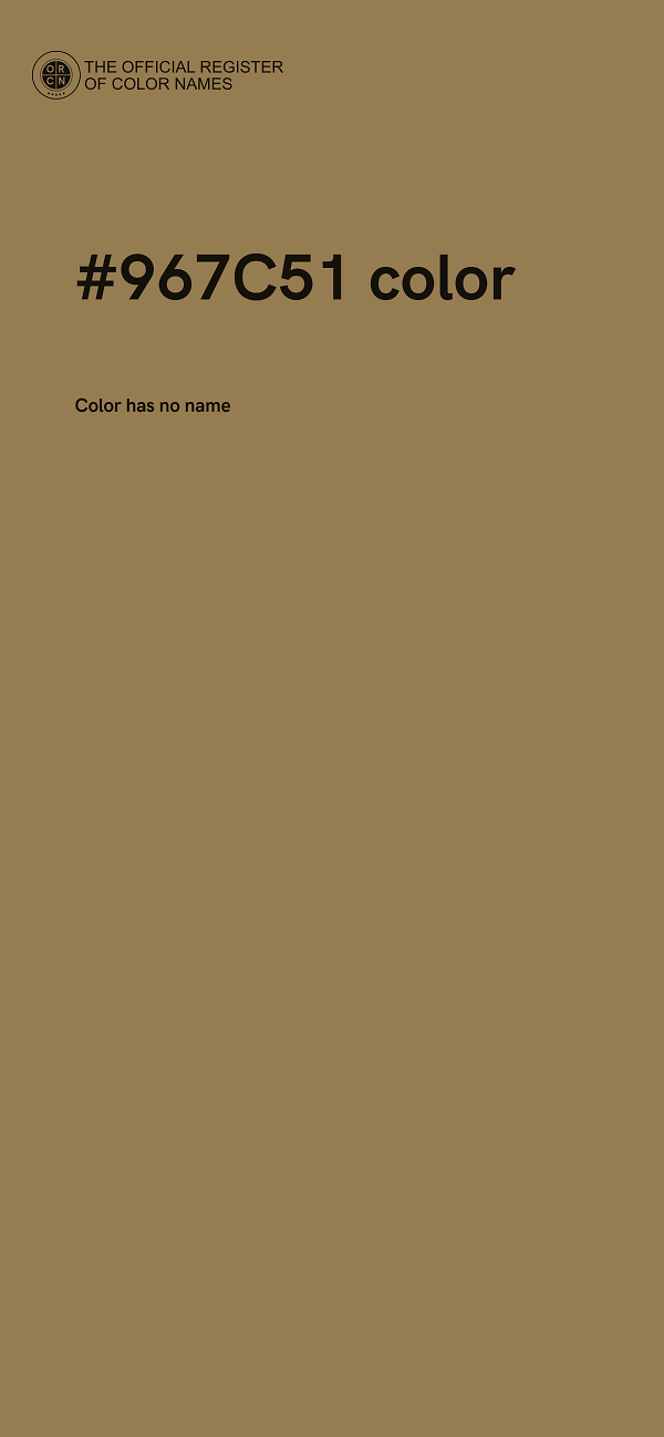 #967C51 color image