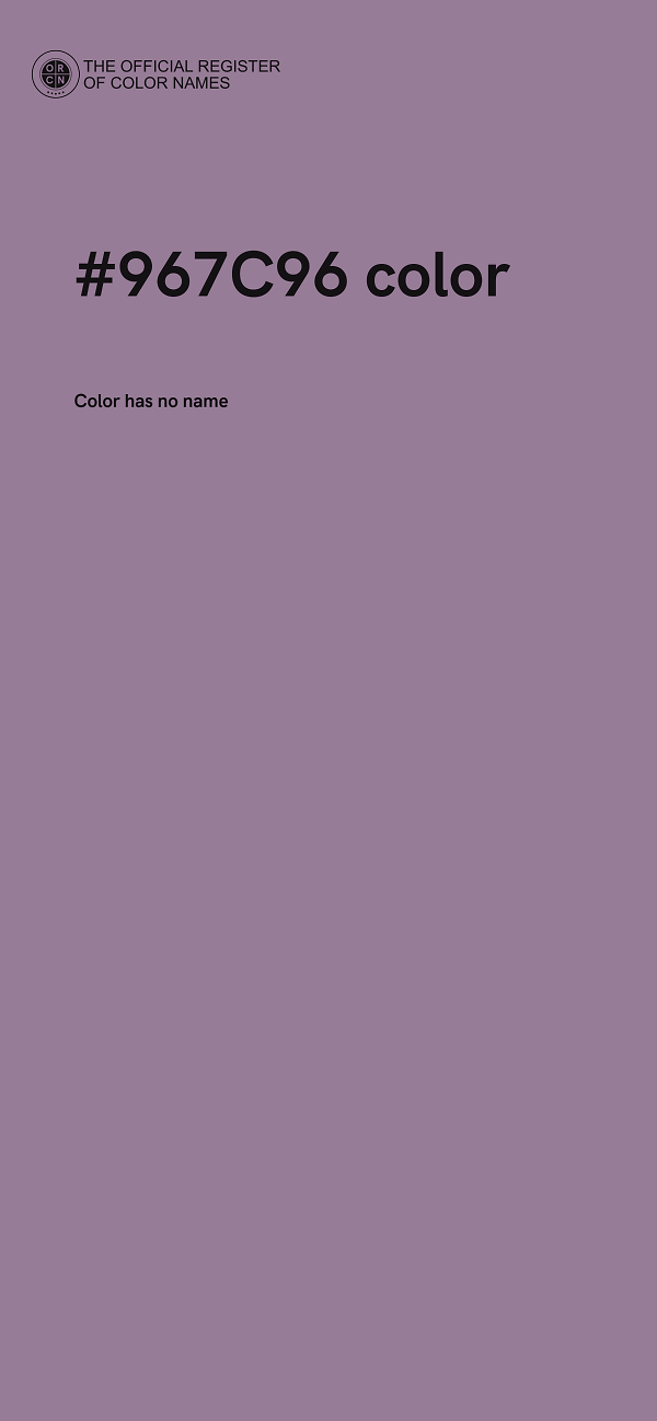 #967C96 color image