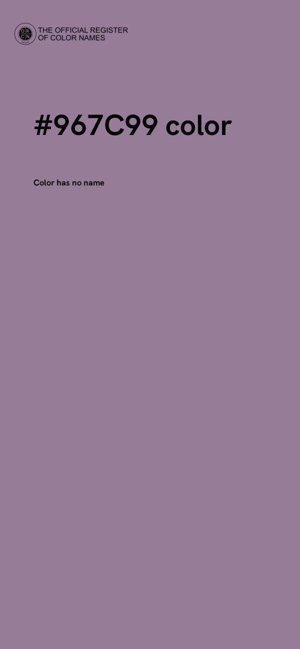 #967C99 color image