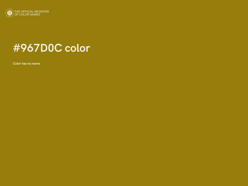 #967D0C color image