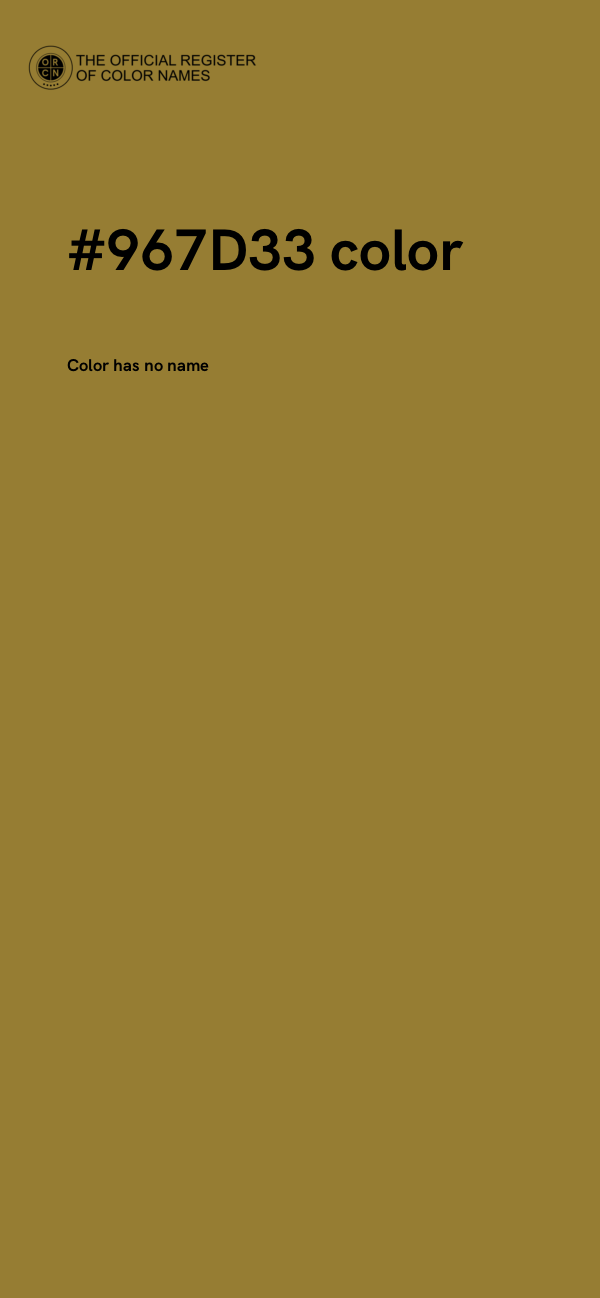 #967D33 color image