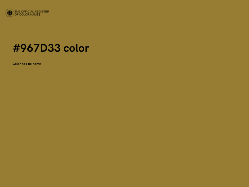 #967D33 color image