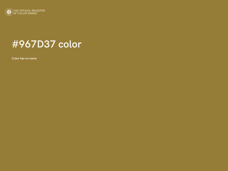 #967D37 color image