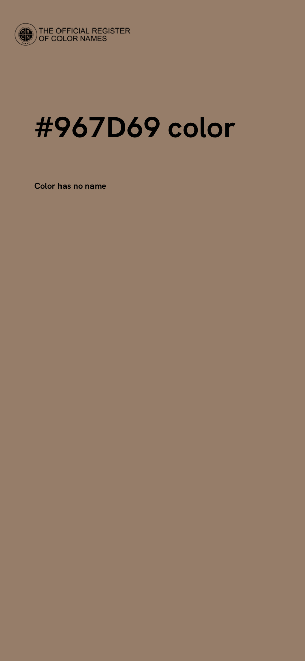 #967D69 color image