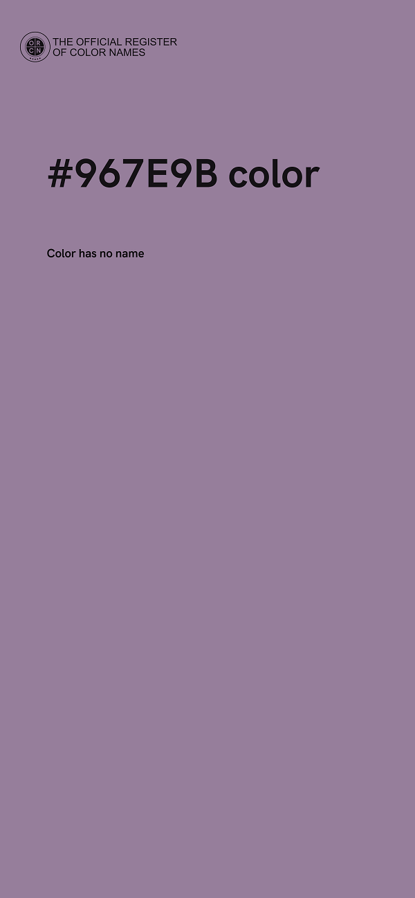 #967E9B color image