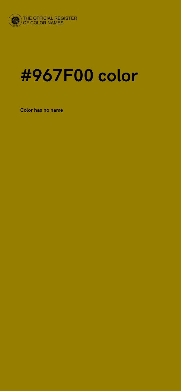 #967F00 color image
