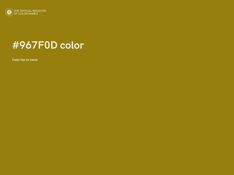 #967F0D color image