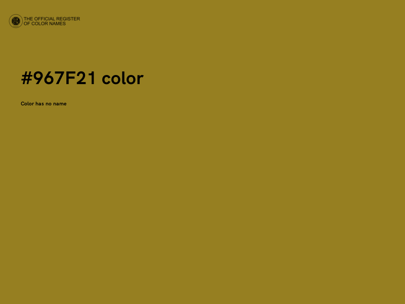 #967F21 color image