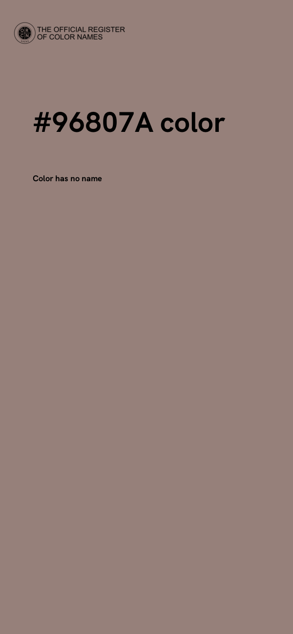 #96807A color image