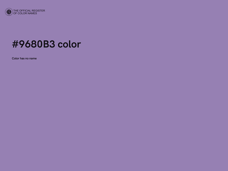 #9680B3 color image