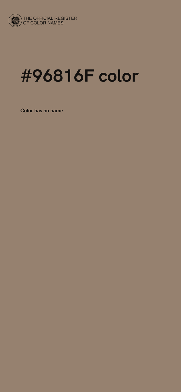 #96816F color image