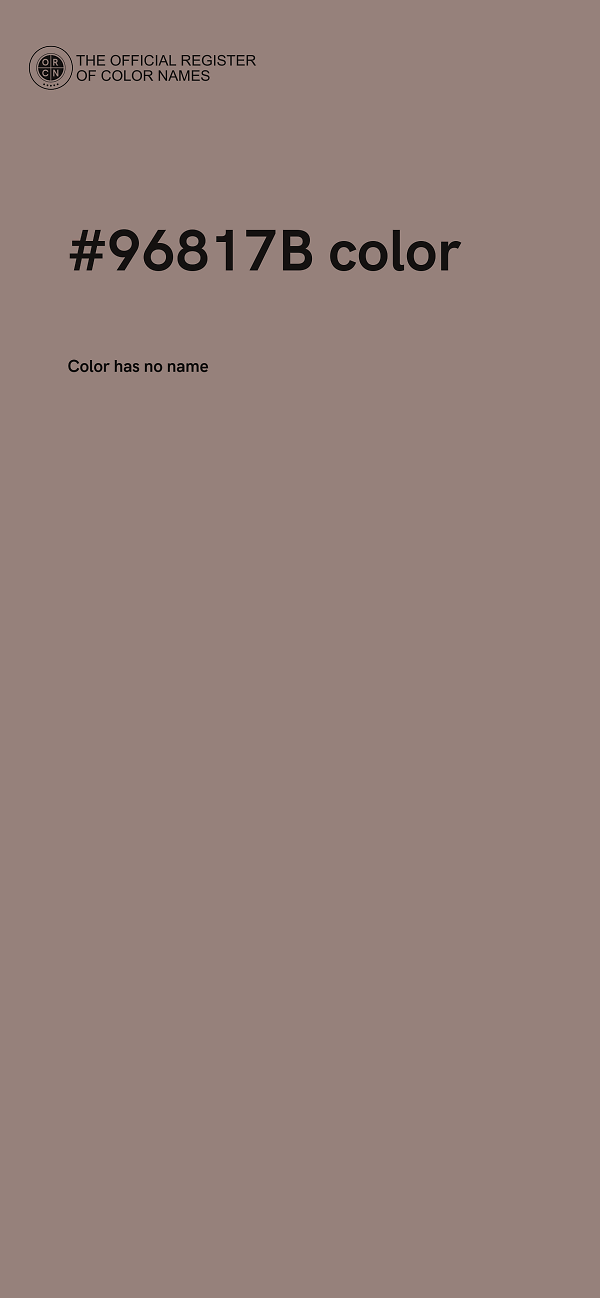 #96817B color image