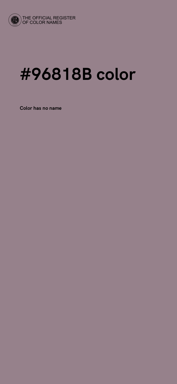 #96818B color image