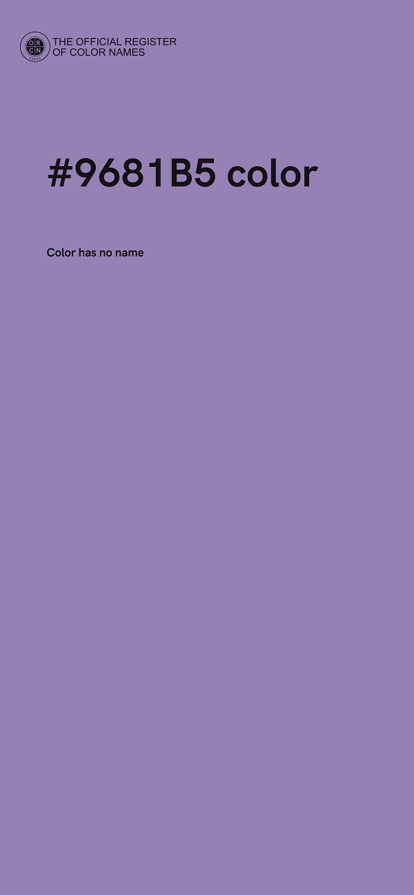 #9681B5 color image