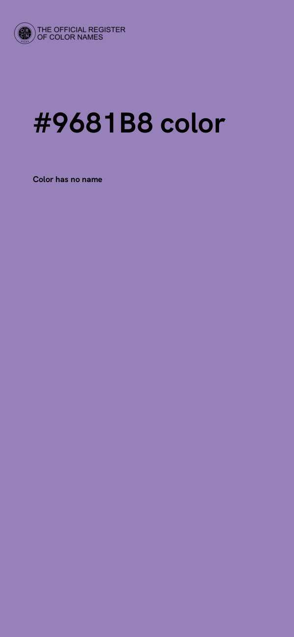 #9681B8 color image