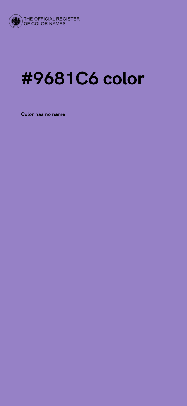 #9681C6 color image