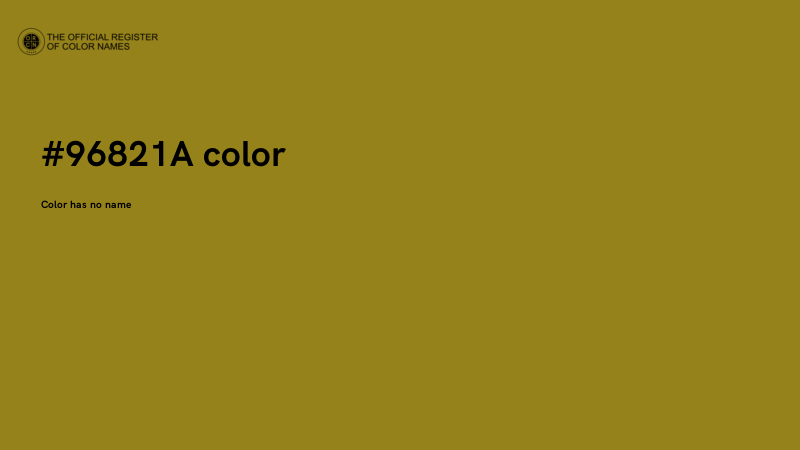 #96821A color image