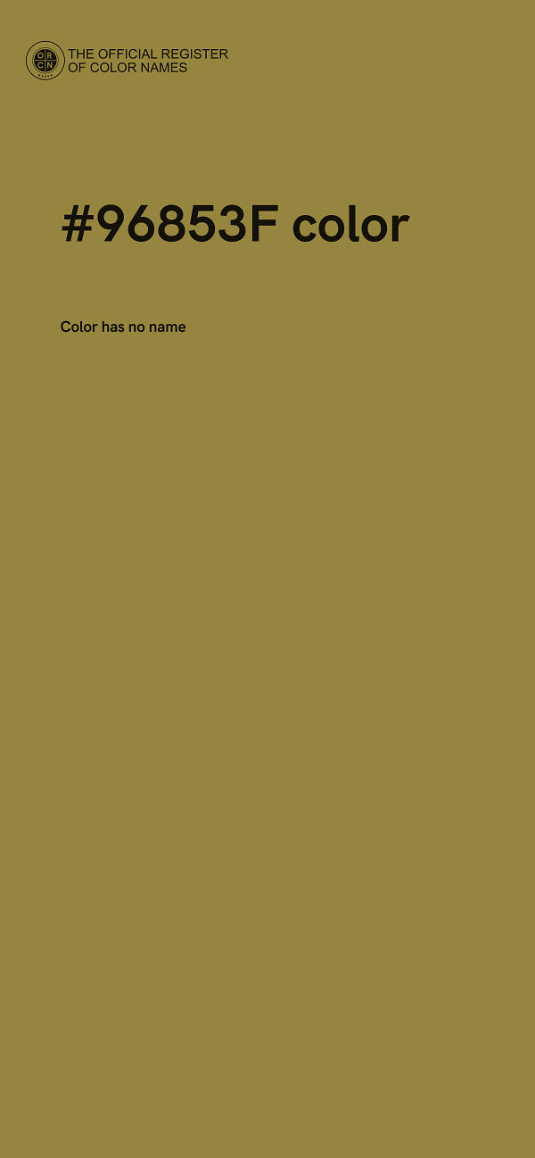 #96853F color image