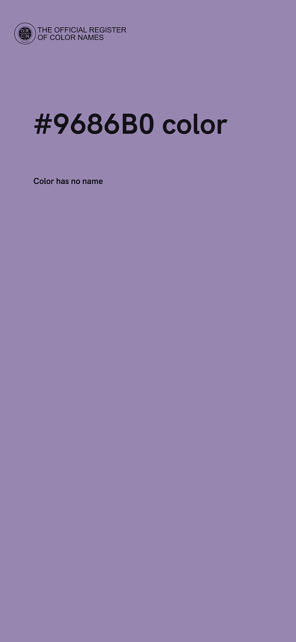 #9686B0 color image