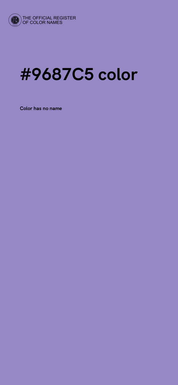 #9687C5 color image