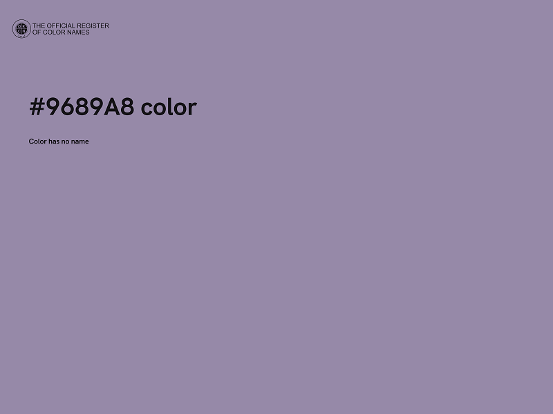#9689A8 color image