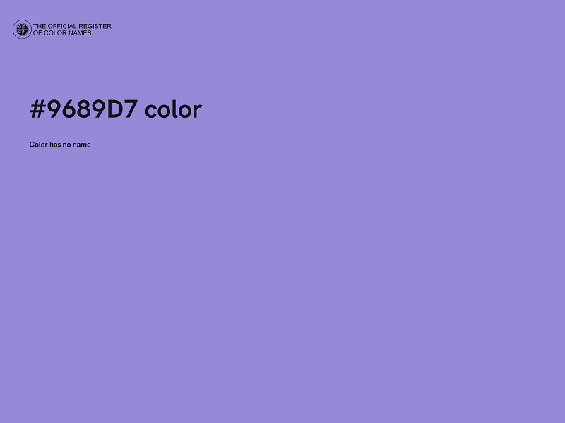 #9689D7 color image