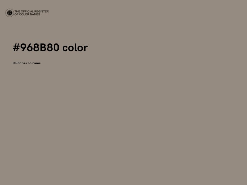 #968B80 color image