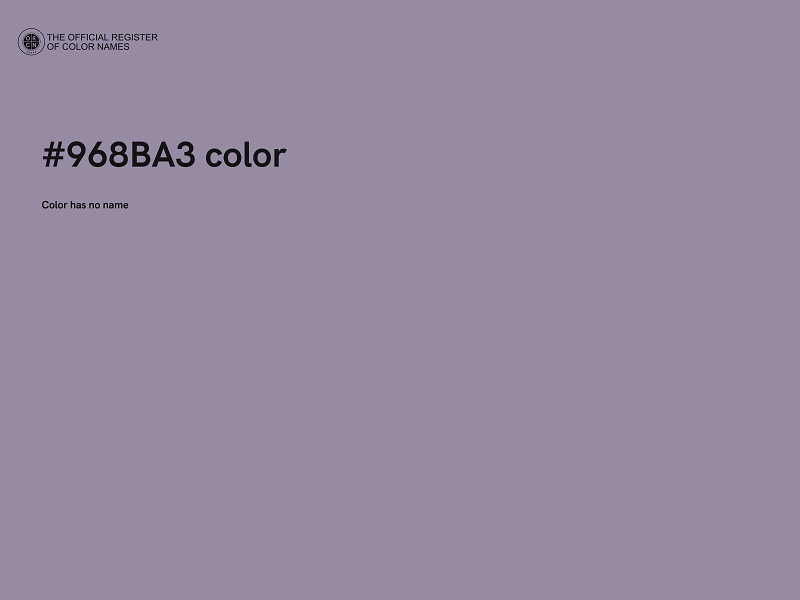 #968BA3 color image